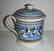 Earthworm Decorated Mocha Ware Porter Mug Original Lid - 2