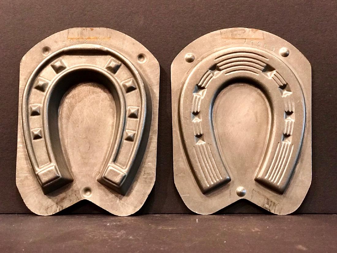 Two Part Horseshoe Chocolate Mold, Early 20th Century (1 of 1)