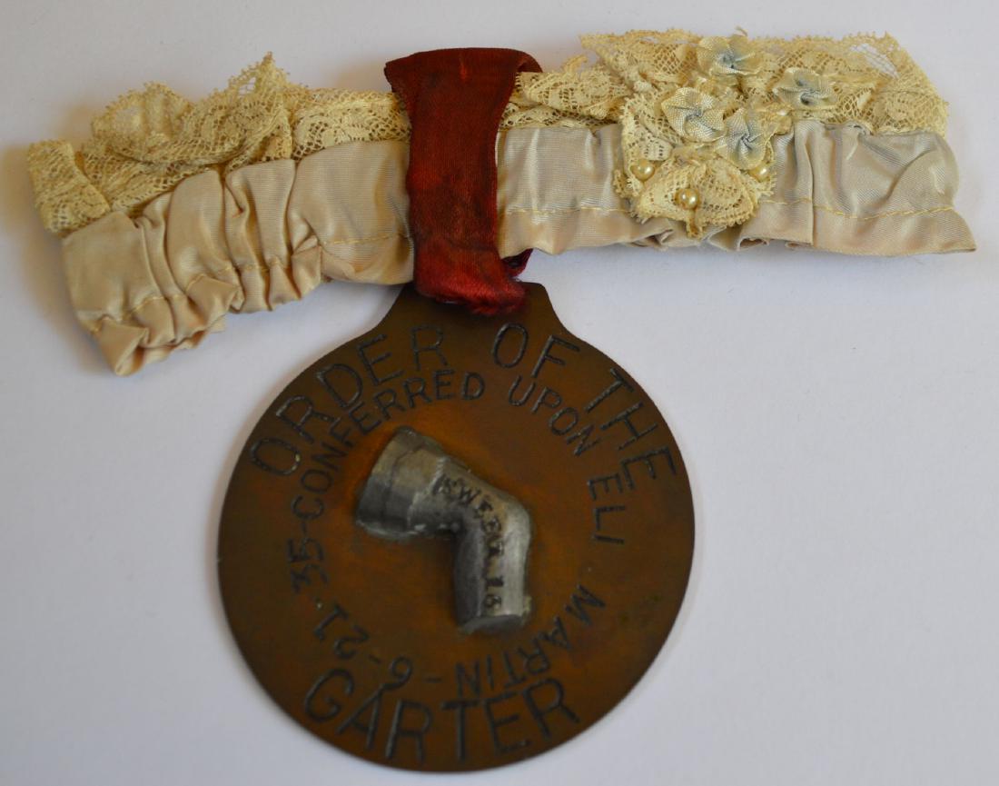 Vintage 1935 Commemorative Medallion Garter Eli Martin (1 of 3)