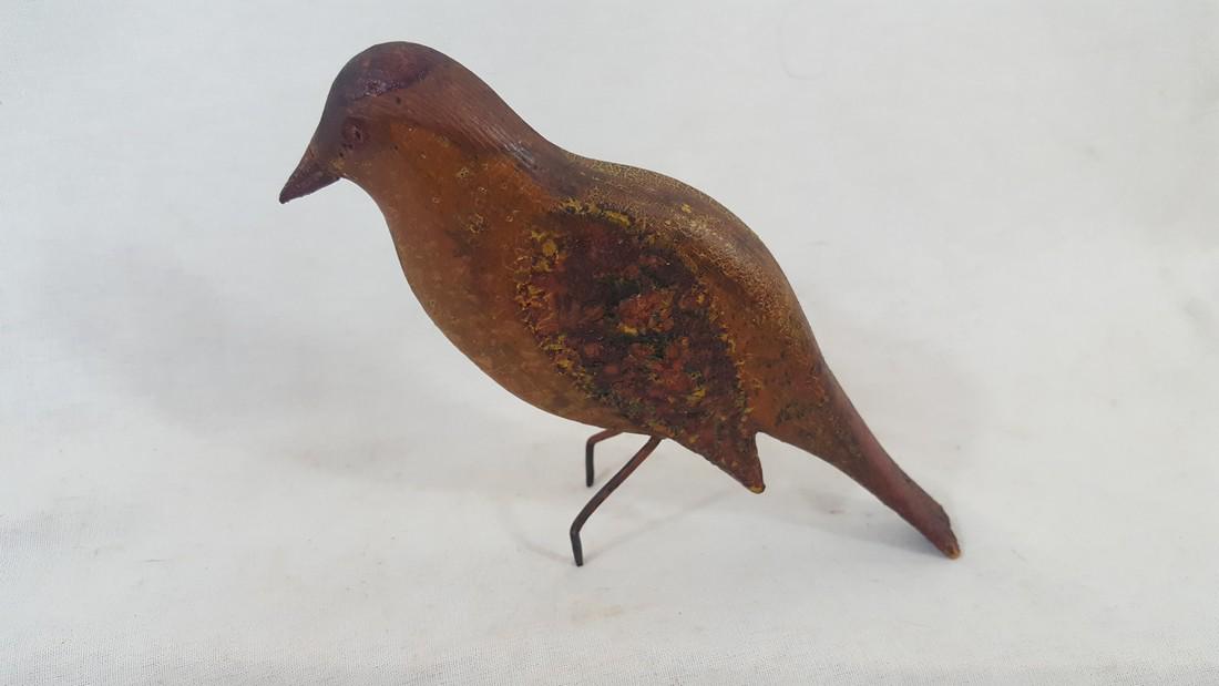 Carved and Painted Song Bird Ca 1920's (1 of 6)