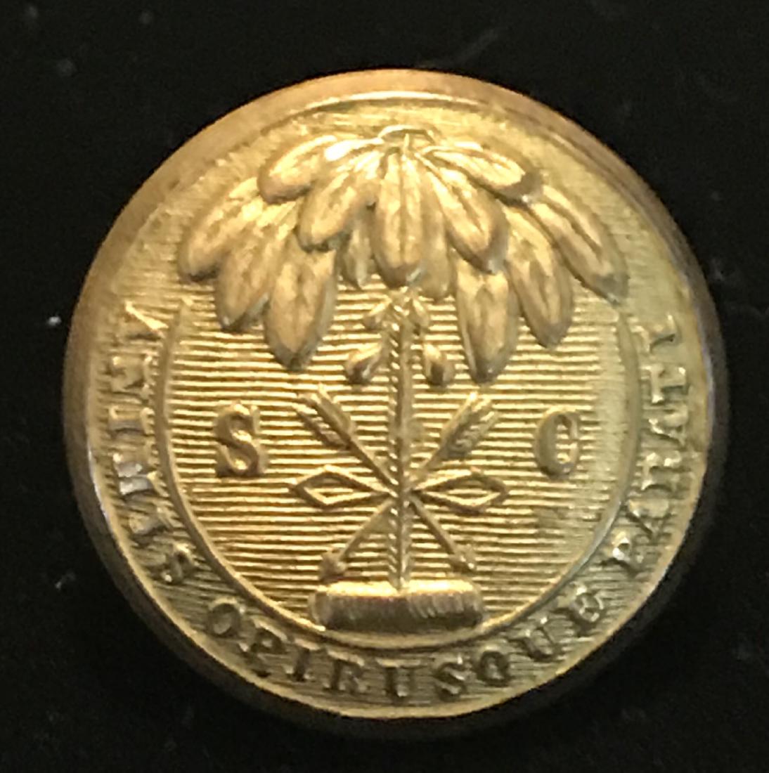 Civil War South Carolina Brass Coat Button (1 of 3)