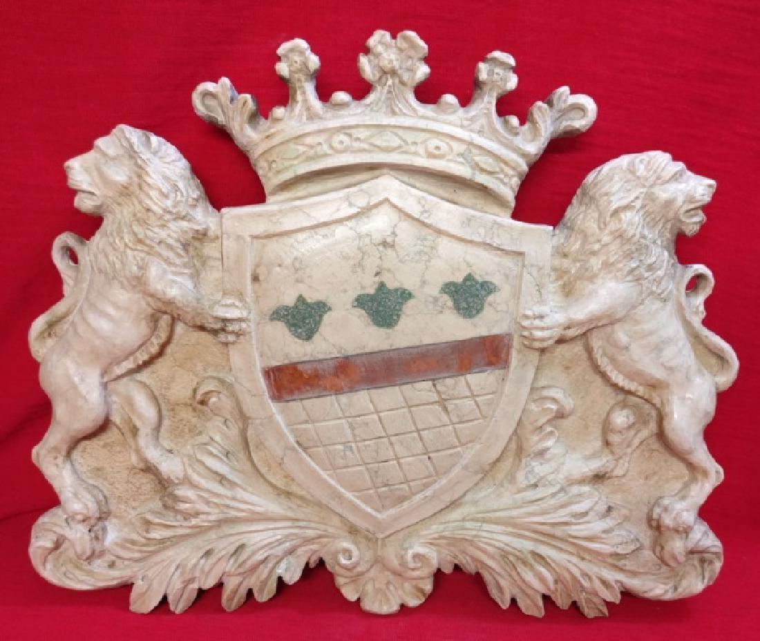 Florentine coat of arms in Botticino marble (1 of 10)