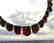Wide collar Baltic amber necklace cherry&lemon 21mm - 10