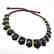 Wide collar Baltic amber necklace cherry&lemon 21mm - 4