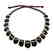 Wide collar Baltic amber necklace cherry&lemon 21mm - 5