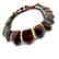 Wide collar Baltic amber necklace cherry&lemon 21mm - 9