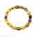 Unique bracelet faceted Baltic amber beads olives honey - 3