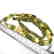 Vintage Necklace & bracelet set green amber with - 8