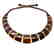 Wide collar Baltic amber cherry&honey necklace 20mm x - 2