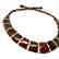 Wide collar Baltic amber cherry&honey necklace 20mm x - 4