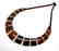 Wide collar Baltic amber cherry&honey necklace 20mm x - 5