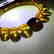 Bracelet Baltic amber olive beads honey&cherry colours - 2