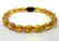 Bracelet Baltic amber olive beads honey&cherry colours - 4