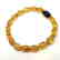 Bracelet Baltic amber olive beads honey&cherry colours - 5