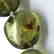 Vintage necklace green amber with antique insect - 3