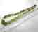 Vintage necklace green amber with antique insect - 7