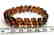 Braceleet hand carved Baltic amber slices cognac colour - 9