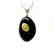 Vintage pendant amulet Baltic amber silver and chain - 6