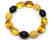 Bracelet Baltic amber multi color olive shape 26.1 gr - 4