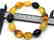 Bracelet Baltic amber multi color olive shape 26.1 gr - 7