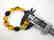 Bracelet Baltic amber multi color olive shape 26.1 gr - 8