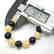 Bracelet Baltic Amber Cherry&White ø12mm 14.4 gr - 5