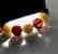 Bracelet Baltic Amber Cherry&White ø12mm 14.4 gr - 7