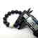 Bracelet Baltic amber cherry beads ø14mm & white barrel - 4