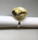 Vintage silver ring large Baltic amber rare colour - 4
