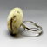 Vintage silver ring large Baltic amber rare colour - 6