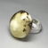 Vintage silver ring large Baltic amber rare colour - 8