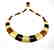 Wide Baltic amber collar necklace 20mm 46cm 20.8 grams