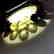 Bracelet old Baltic amber beads black&lemon 16.2 gr - 5