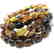 5x Bracelet Baltic amber hand cut beads olive shape 35 - 2