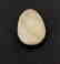 Rare white Baltic amber cabochon 38x26x10mm