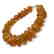 Art deco bracelet Baltic amber beads silver clasp rare - 2