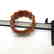 Vintage bracelet toffee amber design bakelite flat - 3