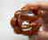 Vintage bracelet toffee amber design bakelite flat - 6