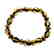 Unique bracelet hand carved Baltic amber beads - 4