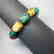 Vintage Baltic amber, turquoise & coral bracelet, 46 gr - 7