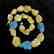 Vintage Baltic amber, turquoise necklace, - 2
