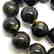 Rare Baltic amber necklace black marble big beads ø22mm - 5