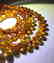 Japa mala necklace Baltic amber cognac beads ø9mm 52 - 9