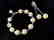 Sterling silver white Baltic amber set bracelet