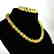 Baltic amber set necklace bracelet lemon beads ø9mm - 2