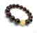 Bracelet Baltic amber cherry white beads ø11mm