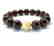 Bracelet Baltic amber cherry white beads ø11mm - 2