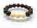 Bracelet Baltic amber cherry white beads ø11mm