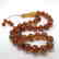 Misbaha tesbih Baltic amber cognac 33 beads ø14mm 59 - 5