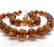 Misbaha tesbih Baltic amber cognac 33 beads ø14mm 59 - 7